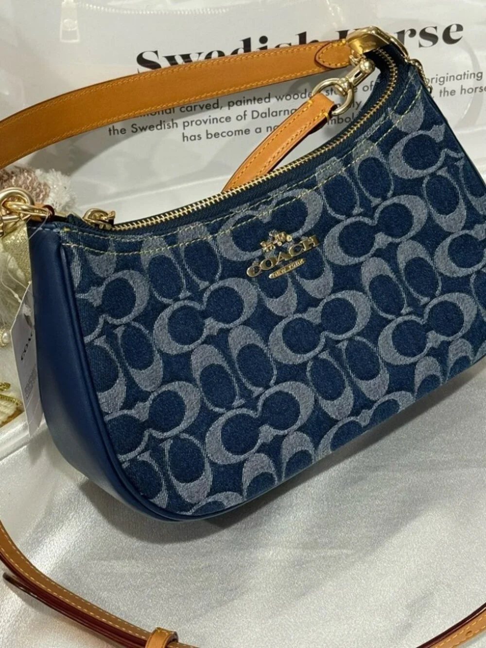 COACH Teri Shoulder Bag In Signature Denim CAF82